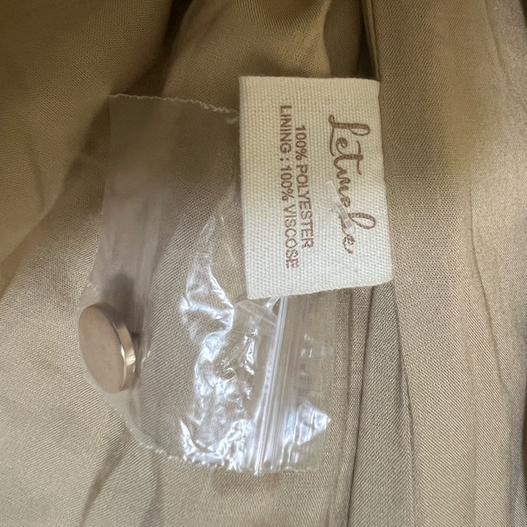 Gold Quilted Puffer Jacket with Faux Shearling Collar - Picture 5 of 8